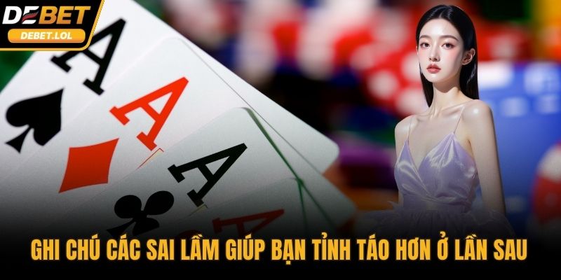 Ghi chú các sai lầm giúp bạn tỉnh táo hơn ở lần sau 