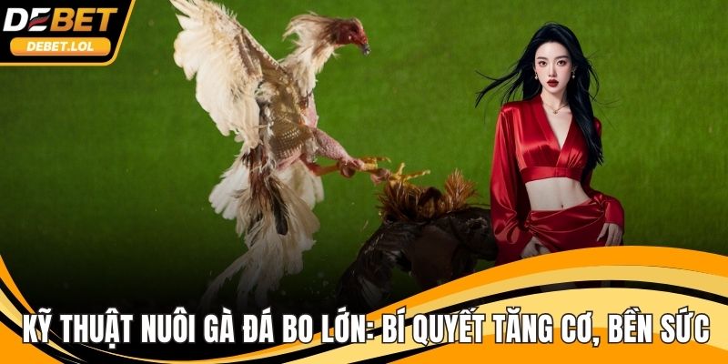 kỹ thuật nuôi gà đá bo lớn