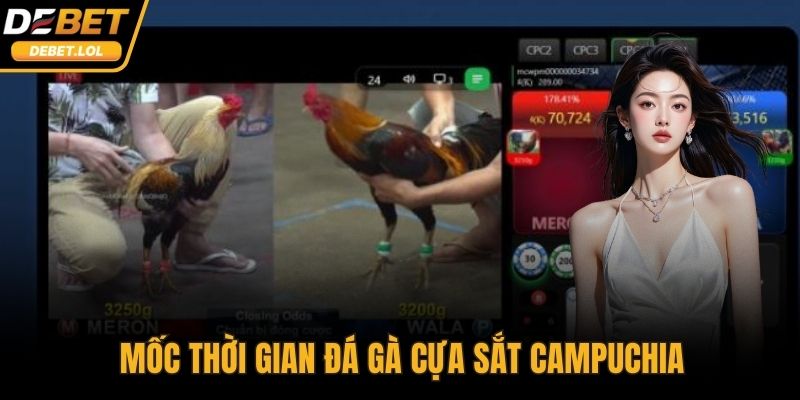 Mốc thời gian đá gà cựa sắt Campuchia